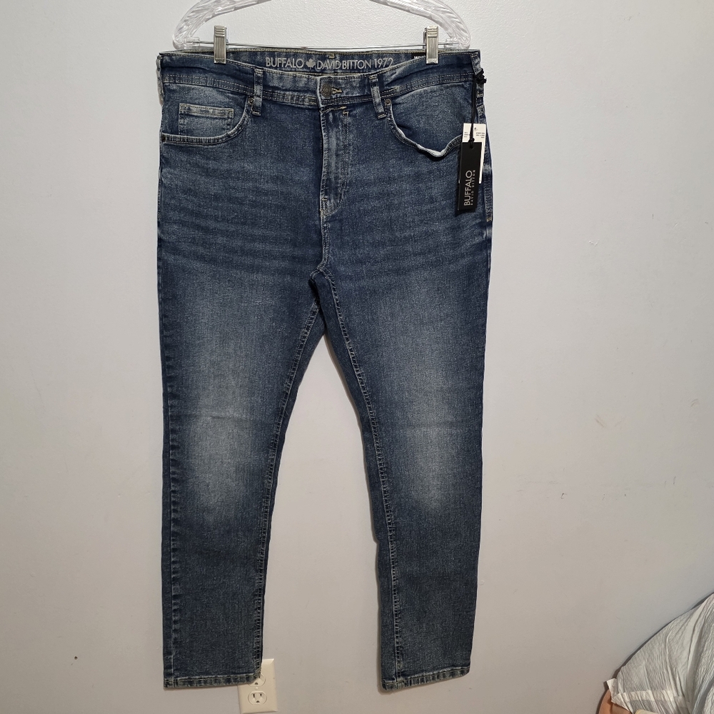 Buffalo David Bitton Men's Dark Blue Skinny Jeans 36 32